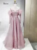 Party Dresses Finove S Discounts Pink Sexy Slim Sleeveless Bridal Evening Dress Feather Spring And Summer Styles Korean Version