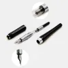 Pens Brand Luxury Duke 600 Fontana Penna in metallo Black Doppio strato complesso Nib Caligraphy Stationery Office Prodotti scolastici