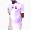 Nueva Jersey de fútbol de Eslovaquia 24 25 Camisa de fútbol blanco de Azul en casa 2024 2025 Copa de sudadera