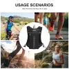 Väskor utomhusspår som kör 5L Ultralight Ryggsäck Hydration Jogging Vest Men Breattable Marathon Bicycle Bag Water Bottle 500 ml