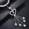 Glaming Boho Heart Dangle Piercing Navel Chain Bungy Ring com cintura Mulheres jóias corporais 240409