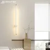 Lampe murale Joollysun Light Long Strip Soule de chevet Éclair LED moderne pour la décoration intérieure Salon Sofa Fond