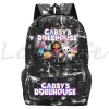Zaini in zaino Gabby's Dollhouse School Borse per bambini Cabari Casuali Backpack Teenage BookBags Gabbys House Backpacks Daypack Travel Daypack