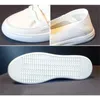 Casual Shoes Women's White Shallow Mouth Flat Slip-On Loafers Female Korean 2024 Fashion All-Match Simple Sneakers