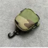 Purses New Fashion Man Coin Purse Portable Mini Wallet Card Bag Praktisk midja förvaring Key Bag Earphone ID Bag 2023