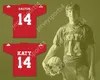 Custom tout numéro de nom pour hommes / enfants Andy Dalton 14 Katy High School Tigers Football Jersey Top cousé S-6XL