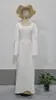 Robes décontractées 2024 printemps français élégant bodycon blanc robe maxi femme couche couche à manches longues sexy