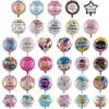 18 Dekoracja balonów 50pcs/Lot cal aluminiowy folia balonowa Dekoracje przyjęcia urodzinowe wiele wzorów mieszanych s