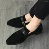 Casual Shoes Fashion Men Loafers Summer Good Quality Flat Sneakers Breathable Reverse Suede Pointed Leather