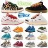 2024 NOUVELLES LAVINES CUIR CHAUILLE CONCUTER COURB Sneakers Chaussures Designer Femmes Extraordinaires Sneaker décontracté Calais Caoutle Nappa Plateforme Sole Lenvinlies 36-46