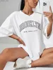 Koszulka damska Brooklyn New York City wydrukowane tshirts damskie bawełniane bawełniane wygodne topy O Neck Casual T Shirtsummer Sports T-shirty Y240420