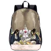 Bolsas shaman king mochila mochila garotas backpack cool jogo desenho animado 3d impressão adolescente laptop saco de laptop 17 in saco escolar