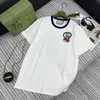 Dames T-shirt Designer 2024 Zomer geborduurde kersen Kerry korte mouwen T-shirt dames lente top kleding ronde nek casual los bodem shirt dameskleding 8R5H