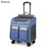 Bagage Travel Tale Small Animal Puppy Rabbit Carrier grote capaciteit spinner wiel trolley rugzak vouwtas kattenzak