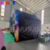 Dança engraçada ao ar livre por atacado 6x4.5x3.6m Disco inflável timpparty boate marquee com cortina enrolada para adultos