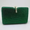 Сумки Royal Nightinges Hard Box Clutch Crystal Вечерние сумки и сумочки для женской вечеринки Emerald Dark Green