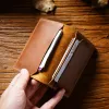 Holders Neweekend Super Slim Soft Wallet 100% Genuine Leather Mini Credit Card Holder Wallets Purse Thin Small Card Holders Men Wallet