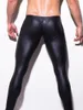 Pantalon masculin imitation sexy leggings en cuir pour le spectacle de nuit de pole dance