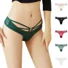 Kvinnors trosor underkläder för kvinnor Boyshorts Fashion Sexig thong Bottom Crotch Thin Belt Ring Breattable Ice Silk Ropa de Mujer