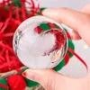 Декоративные фигурки 50 -мм хрустальный шарик гравированная 3D Love Heart Glass Sphere Globe Paperwewewewewewever Свадебный центральный декор навсегда Vanlentine's