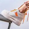 Scarpe casual Donne Cow Cow Leather Sneaker Fashion Platform Platform Piatta a cuneo Feel High Lace Up Toe Oxfords Boots Party