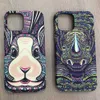 حالات الهاتف الخليوي Caso Animals Pattens Case for iPhone 12 Mini Matte TPU الغطاء الخلفي لـ iPhone XS 11 12 13 Pro Max XR Luminous Soft Case J240418