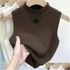 Damskie dzianinowe koszulki projektantka damska koszulka Swetery Wysokiej jakości litera haftowa kobieta sweter bluzki mody DHCO4
