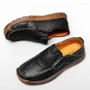 Casual Shoes 2024 Men Fashion Loafers Breathable Walking Lightweight Slip-on Driving Footwear Big Size 38-47 Handmade Soft