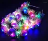 Party Decoration Glow Wreath Flower Headband Adults Light Up LED Headbands Christmas Halloween Luminous Flashing Hairband GIFT