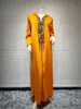 Etniska kläder mode dubai abaya handarbete pärlklänning för kvinnor huva långärmad muslimska klänningar jalabiya vintage lös islamisk