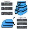 Bags Soperwillton 2020 New Luggage Packing Cubes Compression Packing Bag Nylon Travel Bag Men Women Travel Packing Organizers #90034