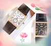 Luxe squre Romeinse tank wijzerplaat Wacht Men President roestvrij staal Kakklok Dag datum Quartz Beweging Diamanten Ring Iced Out Out Cow Leather Bracelet Watches cadeaus