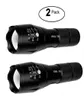 2 Pack Tactical Lampy Torch Torche MODES MOLITIQUES 5 MODES T6 3000 LUMENS TACTIQUE LED IMPHERPORTHERAL lampe de poche pour le camping BIK298H5154175