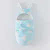 Sacs Baby Sleeping Sac 06 mois enveloppes pour les nouveau-nés Baby Swadddling Wraps Fin 1tog Coton Soft Cocon Design HEAD Neck Protector