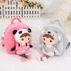 Taschen Kinder süßer Rucksack Mehrzweck -Umhängetaschen Schoolbag mit abnehmbaren Panda/ Koala -Puppenbuchbags für Mädchen