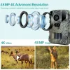Kameras Outdoor HD4K Infrarot Low Glow Arction Kamera 48MP Mini Trail Game Night Vision IP66 Waterdes Jagd Wildlife Trap Game Cam