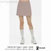Desginer Yoga-Rock-Kleid-Top-Hemd-Kleidung Kurzfrau Guangzhou Falcon Brother Sport Short Wicked Hip mit innerer Futtersicherheit Hose Pocket A-Line Rock Solid Color