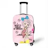 Accessories Hot Cartoon Girl Luggage Cover Elastic Thicken Baggage Cover Suitable 19 To 32 Inch Suitcase Case Dust Cover Travel Accessories