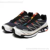 Soloman Xt6 Advanced Athletic Shoes Triple Black Mesh Wings 2 White Blue Red Yellow Green Speed Hiking Shoes 700