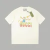 豪華な新しい100％コットンメンズTシャツ夏のTシャツファッショントッププリント男性と女性のためのカジュアルトップ大型ティー