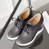 Casual Shoes Fashion Waterproof Platform Wedge Sports Women's Spring And Autumn Comfort Girls' Lace Up