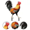 Garden Rooster Statue Rzeźba z kurczaka do wystroju podwórza odporna na figurę kurze patio na podwórko Dekoracja na zewnątrz 240411