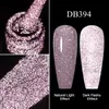 MTSII Reflective Glitter Gel Pink Sparkling Sequin Nail Polish Soak Off UV Semipermanent Art Decoration 240418