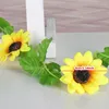 Flores decorativas plástico Artificial Sunflower Flower Home Decoration