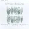 Faux ongles 10pcs Vin amovible Red Y2K Faux Nails Presse sur le ballet Couverture complète Amande Artificiel Faux Nails avec designs Stick on Nails Y240419ZPZC