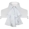 Bow Ties Vintage Victoriaanse renaissance kraag gegolfd kant afneembare nep voor podium cosplay polyester katoenstof