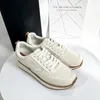 Zapatos informales Mooqdaax 2024 Spring Summer Fashion Genuine Leather Women Lording Sport All-Match Simple Sneaker