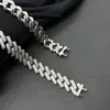 Style hip-hop S925 Vvs en argent sterling VVS Real Moisanite Diamond Miami Cuban Link Chain 19mm Collier Iced Out