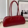 Sacs à bandouliers Red Bag Pu Cuir pour femmes Y2K Korean Fashion Hands sac à main Purse Chic Tote MAIN MAINS MAIS