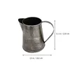 Vases Iron Flower Pot French Country Decor Bucket Holder Milk Retro Bouquets Pitcher